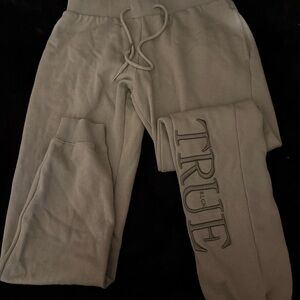 True Religion Light Gray Joggers